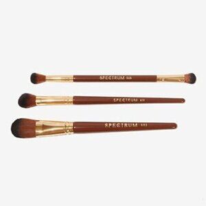 Spectrum Collections Pantherine 3 Piece Eye and Face Makeup Brush Set